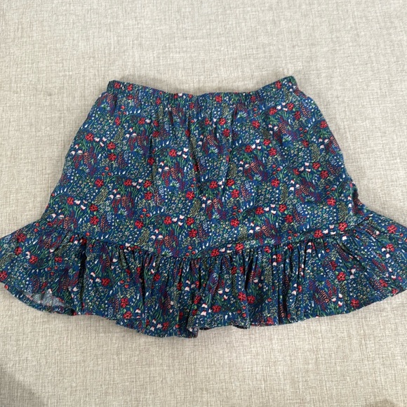 Gymboree‎ Girls Skirt Floral Pattern ruffle hem lined size Medium 7/8 - Picture 1 of 7